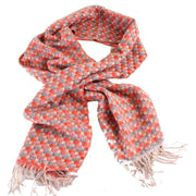 Bassin and Brown Best Plaited Cashmere Scarf - Red/Grey