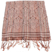 Bassin and Brown Bush Willow Stripe Flower Scarf  - Brown/Camel