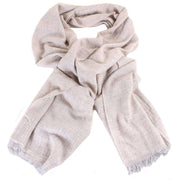 Bassin and Brown Cottee Large Self Textured Scarf - Beige