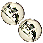 Bassin and Brown Cow Cufflinks - White/Black