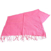 Bassin and Brown Greenwood Plain Textured Scarf - Pink