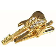 Bassin and Brown Guitar Tie Bar - Gold