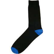 Bassin and Brown Heel and Toe Socks - Black/Blue