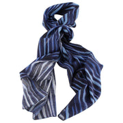 Bassin and Brown Herbarium Abstract Cotton Scarf  - Blue/Lilac/Sky