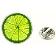 Bassin and Brown Lime Jacket Lapel Pin - Lime Green