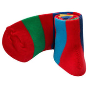 Bassin and Brown Multi Stripe Socks - Red