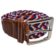 Bassin and Brown Multi Woven Belt - Red/White/Blue