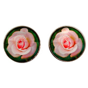 Bassin and Brown Rose Cufflinks - Pink