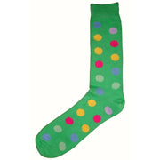Bassin and Brown Spotted Midcalf Socks - Green/Multi-colour
