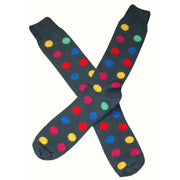 Bassin and Brown Spotted Midcalf Socks - Grey/Multi-colour