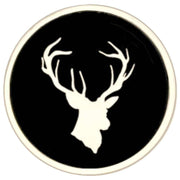 Bassin and Brown Stag Key Ring - Black/White