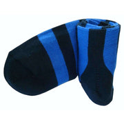 Bassin and Brown Striped Midcalf Socks - Black/Blue