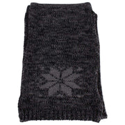 Bassin and Brown Temple Snowflake Wool Scarf - Grey