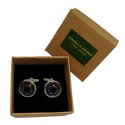 Bassin and Brown Thermometer Cufflinks - Black/Silver