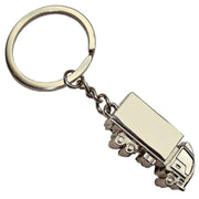 Bassin and Brown Truck Key Ring - Silver
