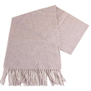 Bassin and Brown Veal Plain Wool Scarf - Beige