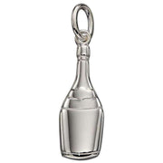 Beginnings Champagne Bottle Charm - Silver