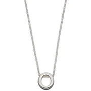 Beginnings O Initial Plain Necklace - Silver