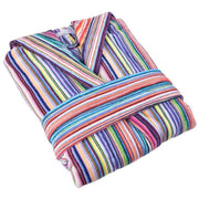 Bown of London Daylight Striped Hooded Dressing Gown - Multi-colour
