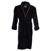 Bown of London Earl Cotton Velour Dressing Gown - Navy