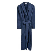 Bown of London Terry NUA Cotton Towelling Dressing Gown - Navy