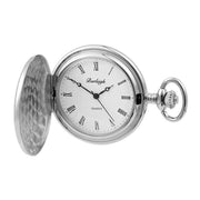 Burleigh Albert Quartz Pocket Watch - Silver