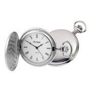 Burleigh Albert Quartz Pocket Watch - Silver