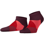 Burlington Clyde Sneaker Socks - Claret Red/Pink