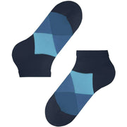 Burlington Clyde Sneaker Socks - Marine/Light Blue