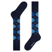 Burlington Edinburgh Knee High Socks - Space Blue