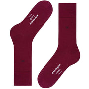 Burlington Leeds Socks - Merlot Red