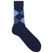 Burlington Preston Argyle Socks - Navy/Blue