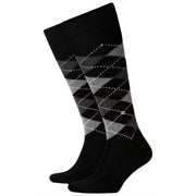 Burlington Preston Knee High Socks - Black/Grey