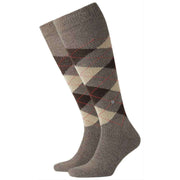Burlington Preston Knee High Socks - Brown/Beige