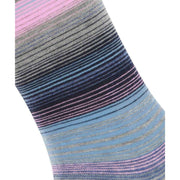 Burlington Stripe Socks - Light Grey