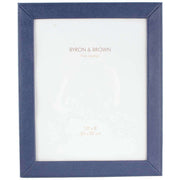 Byron and Brown Florence Slim Classic Leather Photo Frame 10x8 - Blue