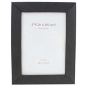 Byron and Brown Nappa Slim Classic Photo Frame 5x7 - Black