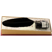 Coles Calligraphy Small Feather Quill and Ink Set - Black