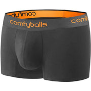 Comfyballs Cotton Regular Boxer - Charcoal Grey/Flame Orange