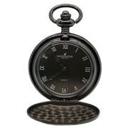 David Aster Full Hunter Pocket Watch - Black
