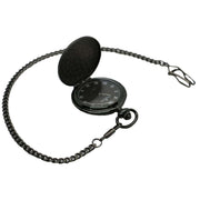 David Aster Full Hunter Pocket Watch - Black