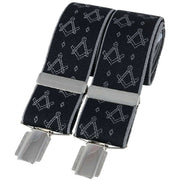 David Van Hagen Classic Masonic Fashion Brace - Black/White