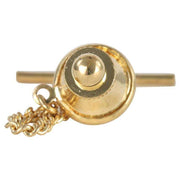 David Van Hagen Cubic Zirconia 9ct Tie Tac - Gold