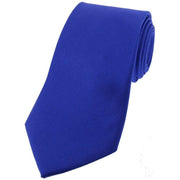 David Van Hagen Diagonal Ribbed Silk Tie - Royal Blue