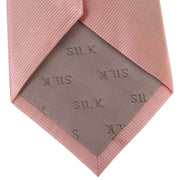 David Van Hagen Diagonal Ribbed Tie - Pink