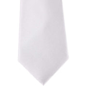 David Van Hagen Diagonal Ribbed Tie - White