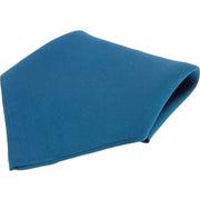 David Van Hagen Diagonal Twill Silk Pocket Square - Denim Blue