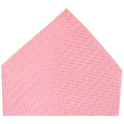 David Van Hagen Herringbone Silk Handkerchief - Pink