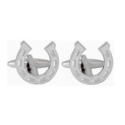 David Van Hagen Horse Shoe Cufflinks - Silver