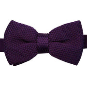 David Van Hagen Knitted Polyester Bow Tie - Purple